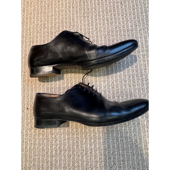Rudy's Paris‎ black Leather Cap Toe Oxford Dress Shoes Lace Up Formal Business - Picture 2 of 10